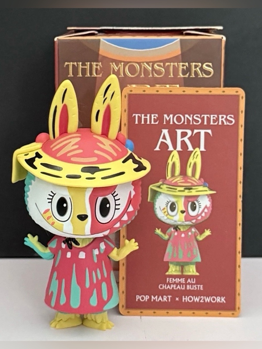 EXTREMELY RARE Pop Mart x How2Work 2020 “Femme Au Chapeau Buste,” The Art Series